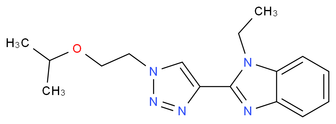 1-ethyl-2-[1-(2-isopropoxyethyl)-1H-1,2,3-triazol-4-yl]-1H-benzimidazole_分子结构_CAS_)