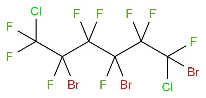 1,3,5-tribromo-1,6-dichloro-1,2,2,3,4,4,5,6,6-nonafluorohexane_分子结构_CAS_81059-82-7