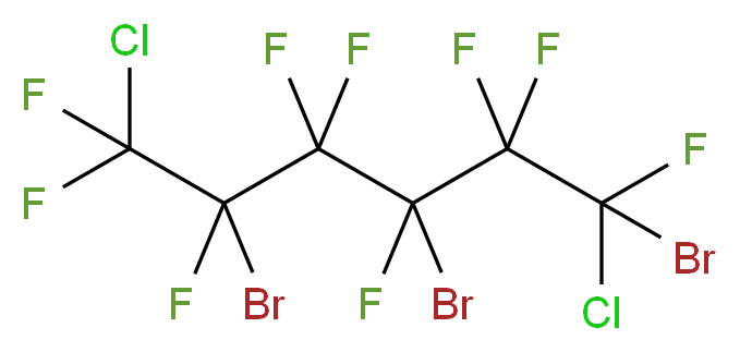 1,6-Dichlorononafluoro-1,3,5-tribromohexane 97%_分子结构_CAS_)