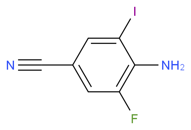 4-amino-3-fluoro-5-iodobenzonitrile_分子结构_CAS_849353-46-4