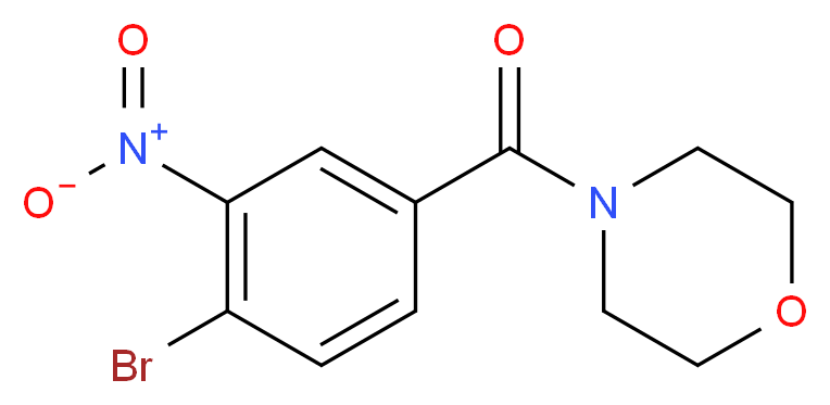 4-[(4-bromo-3-nitrophenyl)carbonyl]morpholine_分子结构_CAS_)
