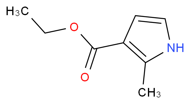 Ethyl 2-methyl-1H-pyrrole-3-carboxylate_分子结构_CAS_936-12-9)