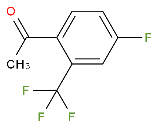 4-氟-2-三氟甲基苯乙酮_分子结构_CAS_208173-21-1)