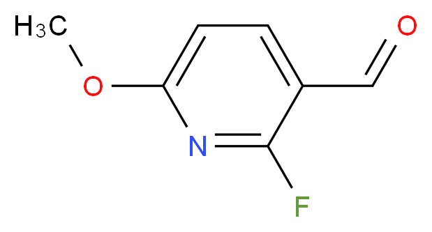 2-FLUORO-6-METHOXYNICOTINALDEHYDE_分子结构_CAS_1211530-70-9)