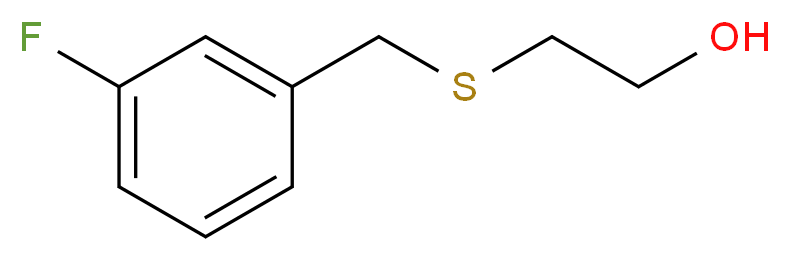 2-[(3-fluorobenzyl)thio]ethanol_分子结构_CAS_85582-62-3)