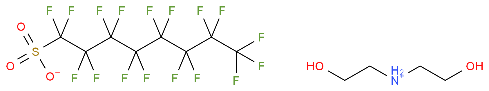 Bis(2-hydroxyethyl)ammonium perfluorooctanesulfonate_分子结构_CAS_70225-14-8)