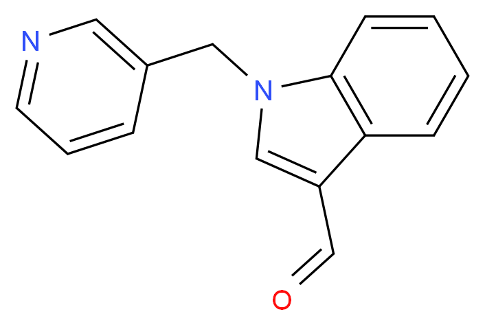 1-(pyridin-3-ylmethyl)-1H-indole-3-carbaldehyde_分子结构_CAS_928708-60-5