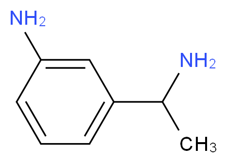 3-(1-aminoethyl)aniline_分子结构_CAS_129725-48-0