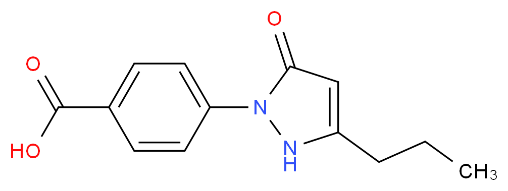 4-(5-oxo-3-propyl-2,5-dihydro-1H-pyrazol-1-yl)benzoic acid_分子结构_CAS_700849-61-2