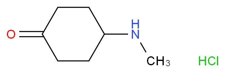 4-(Methylamino)cyclohexanone hydrochloride_分子结构_CAS_1260794-25-9)