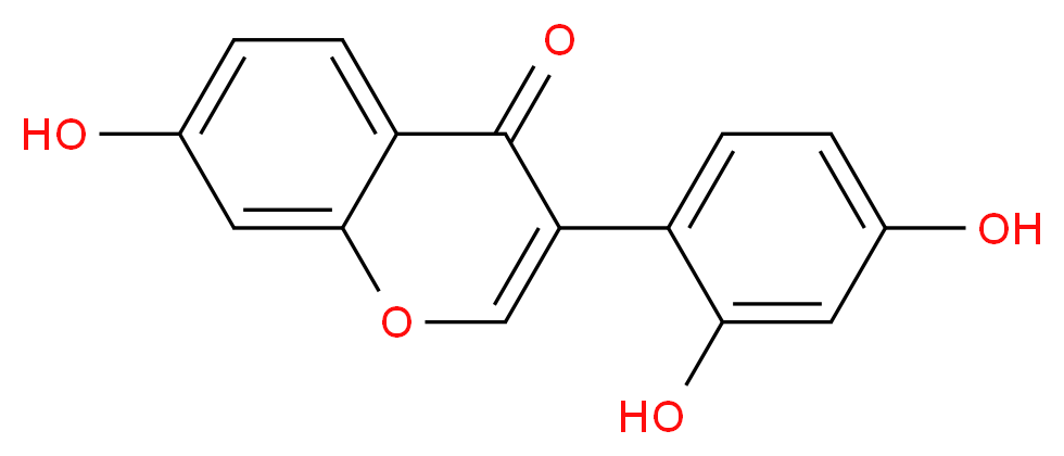 3-(2,4-dihydroxyphenyl)-7-hydroxy-4H-chromen-4-one_分子结构_CAS_7678-85-5