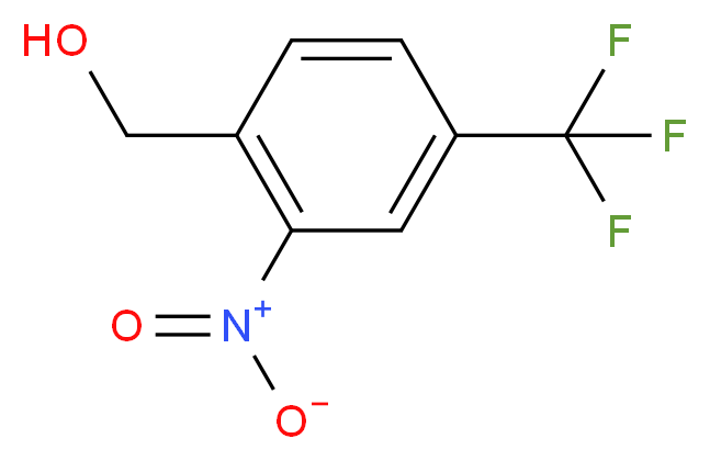 [2-nitro-4-(trifluoromethyl)phenyl]methanol_分子结构_CAS_133605-27-3