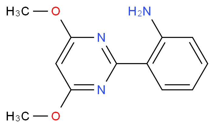 2-(4,6-dimethoxypyrimidin-2-yl)aniline_分子结构_CAS_)