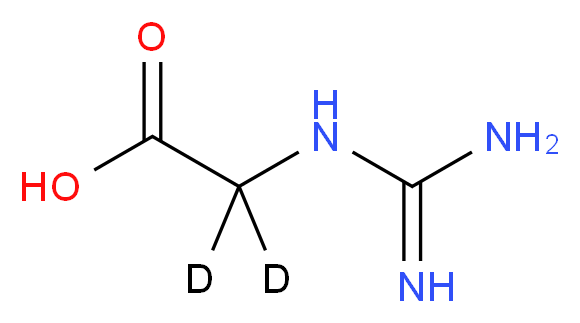 2-carbamimidamido(<sup>2</sup>H<sub>2</sub>)acetic acid_分子结构_CAS_1173020-63-7