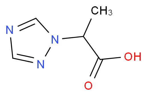 2-(1H-1,2,4-triazol-1-yl)propanoic acid_分子结构_CAS_901586-50-3