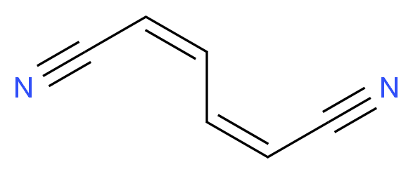 (2Z,4Z)-hexa-2,4-dienedinitrile_分子结构_CAS_1557-59-1