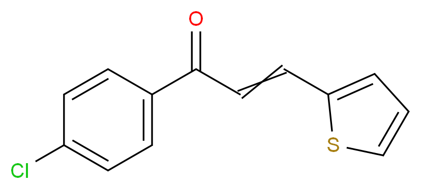 1-(4-chlorophenyl)-3-(2-thienyl)prop-2-en-1-one_分子结构_CAS_6028-91-7)