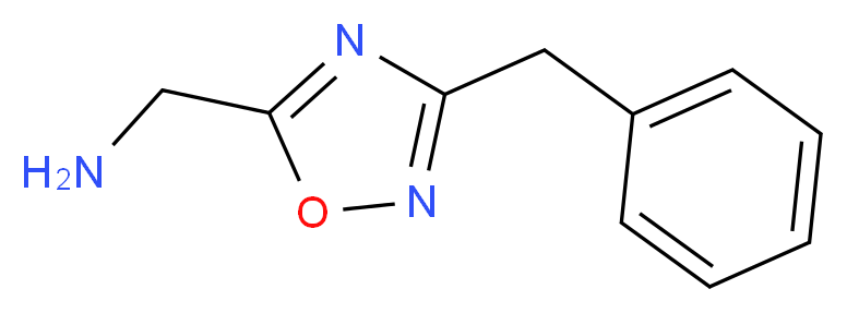 C-(3-Benzyl-[1,2,4]oxadiazol-5-yl)-methylamine_分子结构_CAS_)