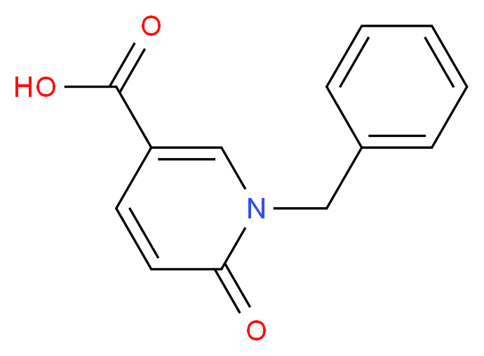 1-benzyl-6-oxo-1,6-dihydropyridine-3-carboxylic acid_分子结构_CAS_4332-79-0