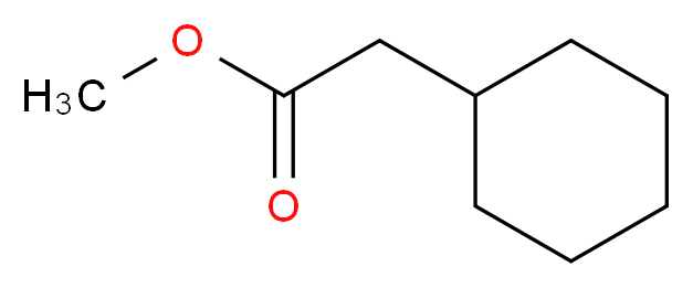 methyl 2-cyclohexylacetate_分子结构_CAS_14352-61-5