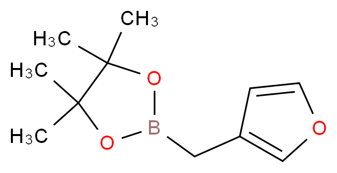 2-(FURAN-3-YL)METHYL-4,4,5,5-TETRAMETHYL-[1,3,2]DIOXABOROLANE_分子结构_CAS_)