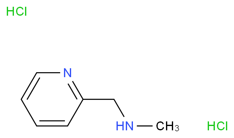 methyl(pyridin-2-ylmethyl)amine dihydrochloride_分子结构_CAS_21035-59-6