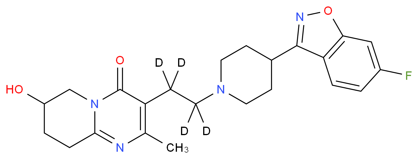 7-Hydroxy Risperidone-d4_分子结构_CAS_1215454-04-8)