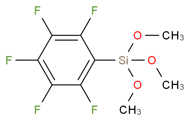 trimethoxy(pentafluorophenyl)silane_分子结构_CAS_223668-64-2