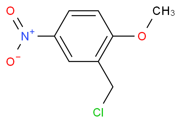 2-(chloromethyl)-1-methoxy-4-nitrobenzene_分子结构_CAS_93-06-1