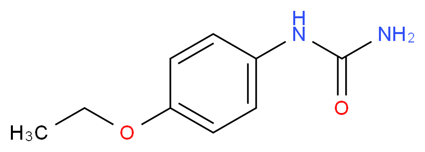 (4-ethoxyphenyl)urea_分子结构_CAS_150-69-6