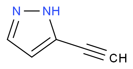 5-ethynyl-1H-pyrazole_分子结构_CAS_23486-70-6)