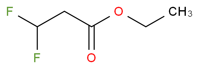 ethyl 3,3-difluoropropanoate_分子结构_CAS_)