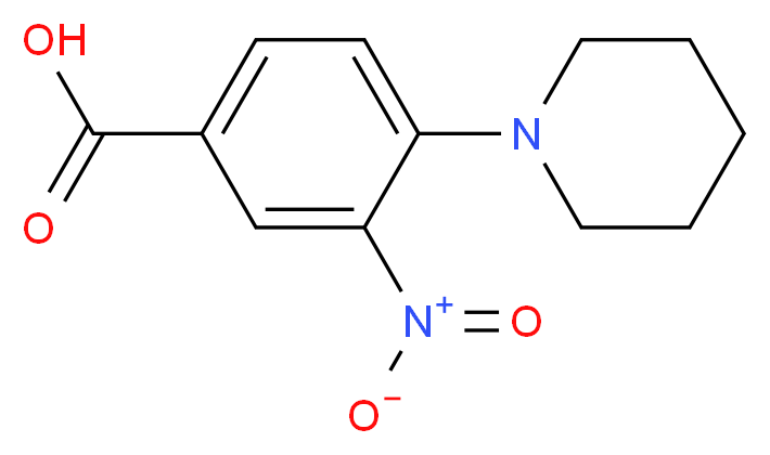 3-Nitro-4-piperidin-1-ylbenzoic acid_分子结构_CAS_26586-26-5)