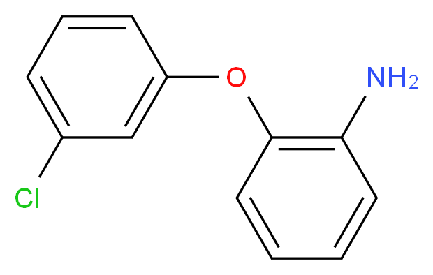 2-(3-chlorophenoxy)aniline_分子结构_CAS_76838-73-8