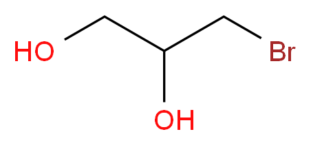 3-溴-1,2-丙二醇_分子结构_CAS_4704-77-2)