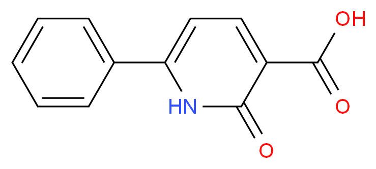 2-oxo-6-phenyl-1,2-dihydropyridine-3-carboxylic acid_分子结构_CAS_56162-63-1)