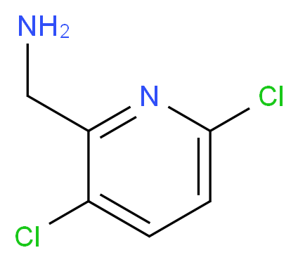 (3,6-dichloropyridin-2-yl)methanamine_分子结构_CAS_1060815-54-4)