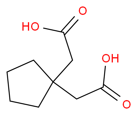 1,1-环戊烷二乙酸_分子结构_CAS_16713-66-9)