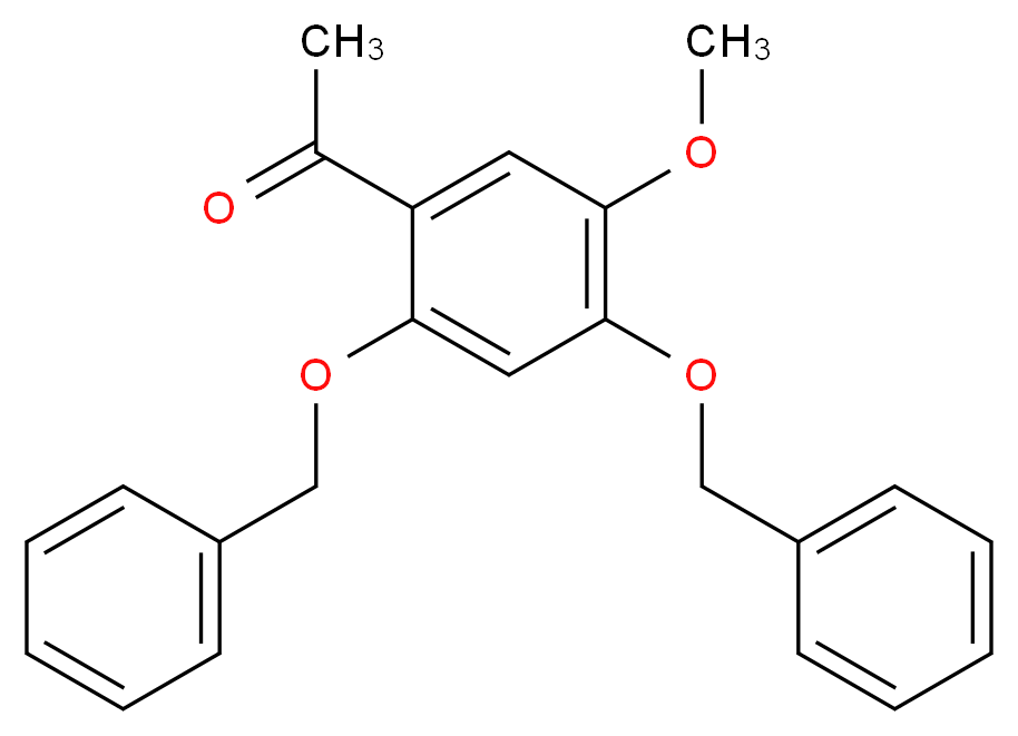 1-[2,4-bis(benzyloxy)-5-methoxyphenyl]ethan-1-one_分子结构_CAS_7298-22-8