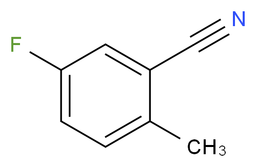 5-氟-2-甲基苯腈_分子结构_CAS_77532-79-7)