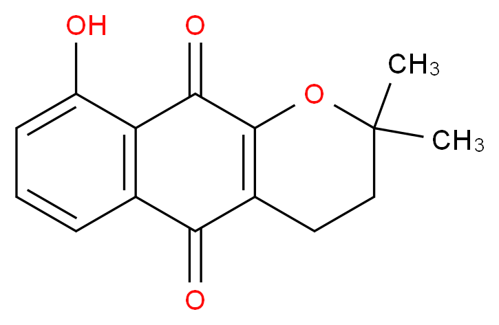 9-Hydroxy-alpha-lapachone_分子结构_CAS_22333-58-0)