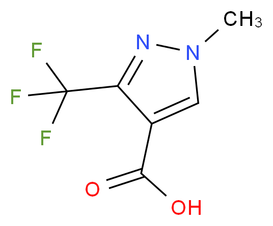 1-methyl-3-(trifluoromethyl)-1H-pyrazole-4-carboxylic acid_分子结构_CAS_113100-53-1