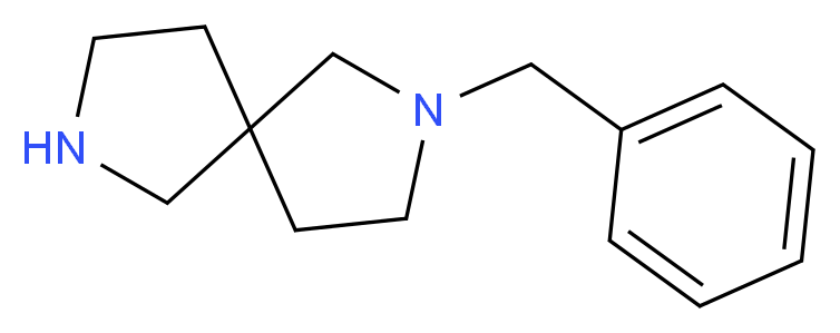2-benzyl-2,7-diazaspiro[4.4]nonane_分子结构_CAS_885275-27-4