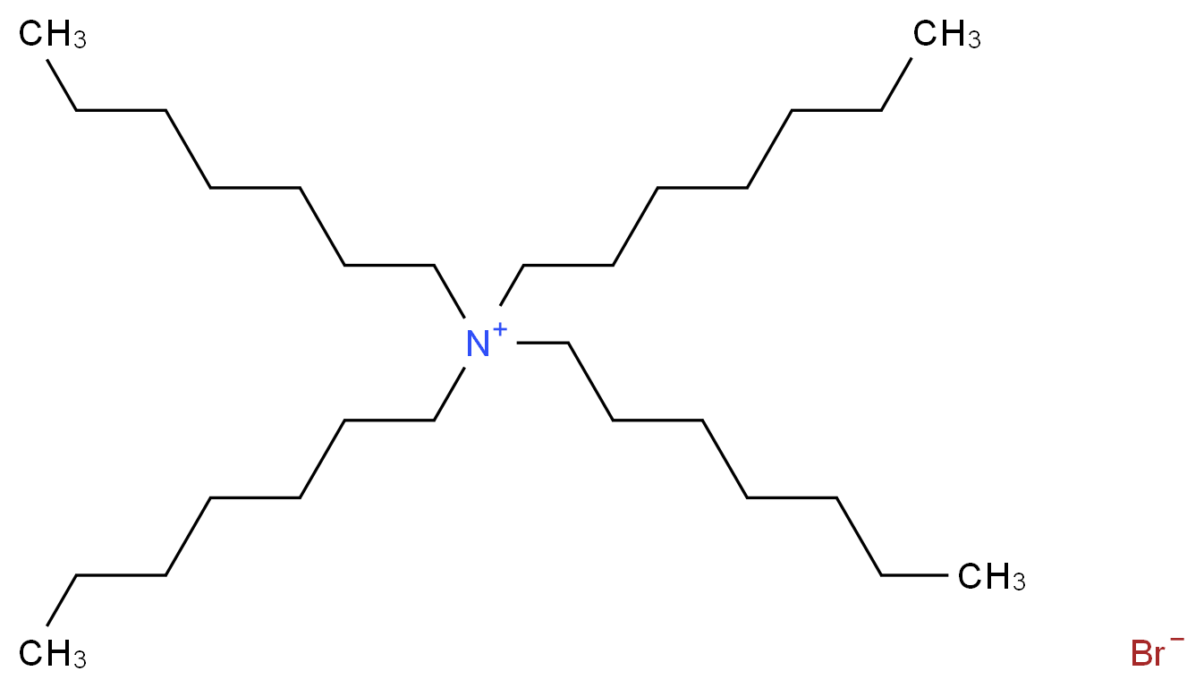 tetraheptylazanium bromide_分子结构_CAS_4368-51-8