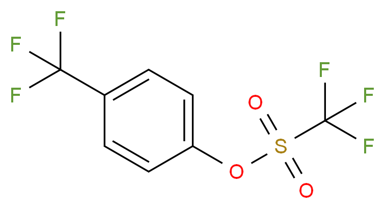 4-(trifluoromethyl)phenyl trifluoromethanesulfonate_分子结构_CAS_146397-87-7