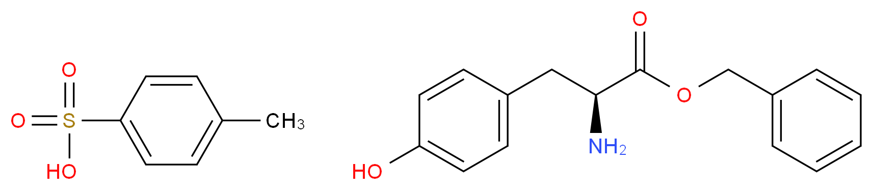 Tyr-OBzl TosOH_分子结构_CAS_53587-11-4)