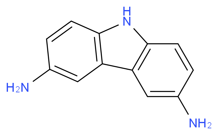 9H-carbazole-3,6-diamine_分子结构_CAS_86-71-5