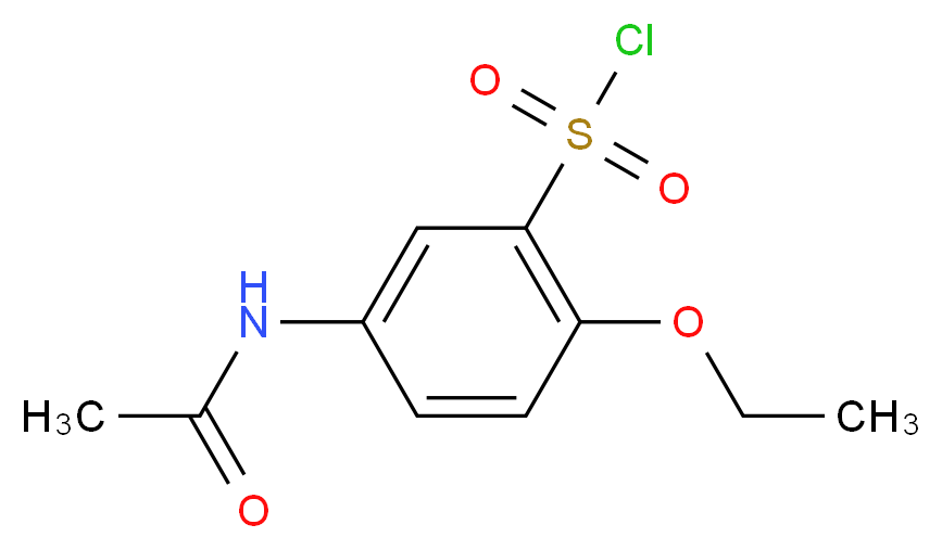 5-acetamido-2-ethoxybenzene-1-sulfonyl chloride_分子结构_CAS_680618-19-3