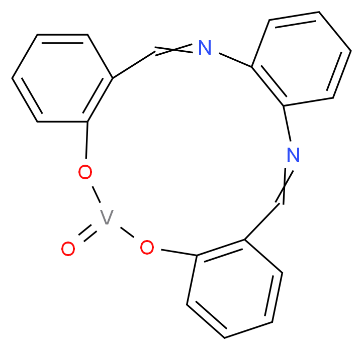 19-oxo-18,20-dioxa-3,10-diaza-19-vanadatetracyclo[19.4.0.0<sup>4</sup>,<sup>9</sup>.0<sup>1</sup><sup>2</sup>,<sup>1</sup><sup>7</sup>]pentacosa-1(21),2,4(9),5,7,10,12(17),13,15,22,24-undecaene_分子结构_CAS_32065-17-1