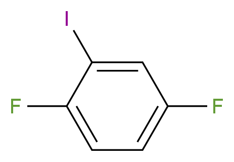 1,4-difluoro-2-iodobenzene_分子结构_CAS_2265-92-1